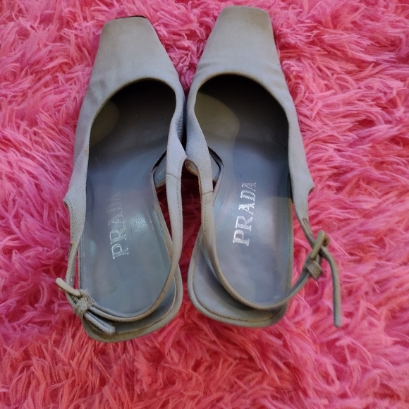 Vintage Prada Slingback Kitten Heels - Picture 5 of 9